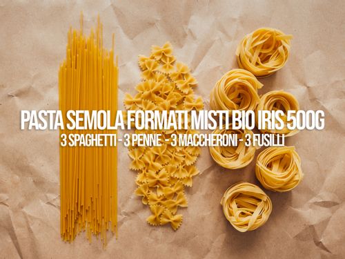 Pasta Semola formati misti bio IRIS 500g
