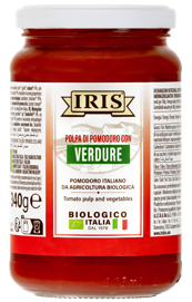 Polpa di pomodoro con verdure bio IRIS 340g