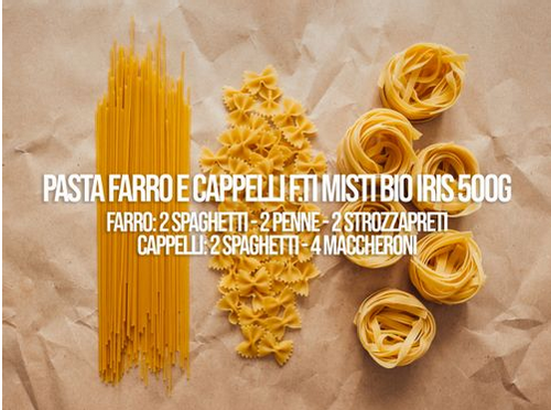Pacco Misto Farro e Cappelli bio Semintegrale IRIS 500g